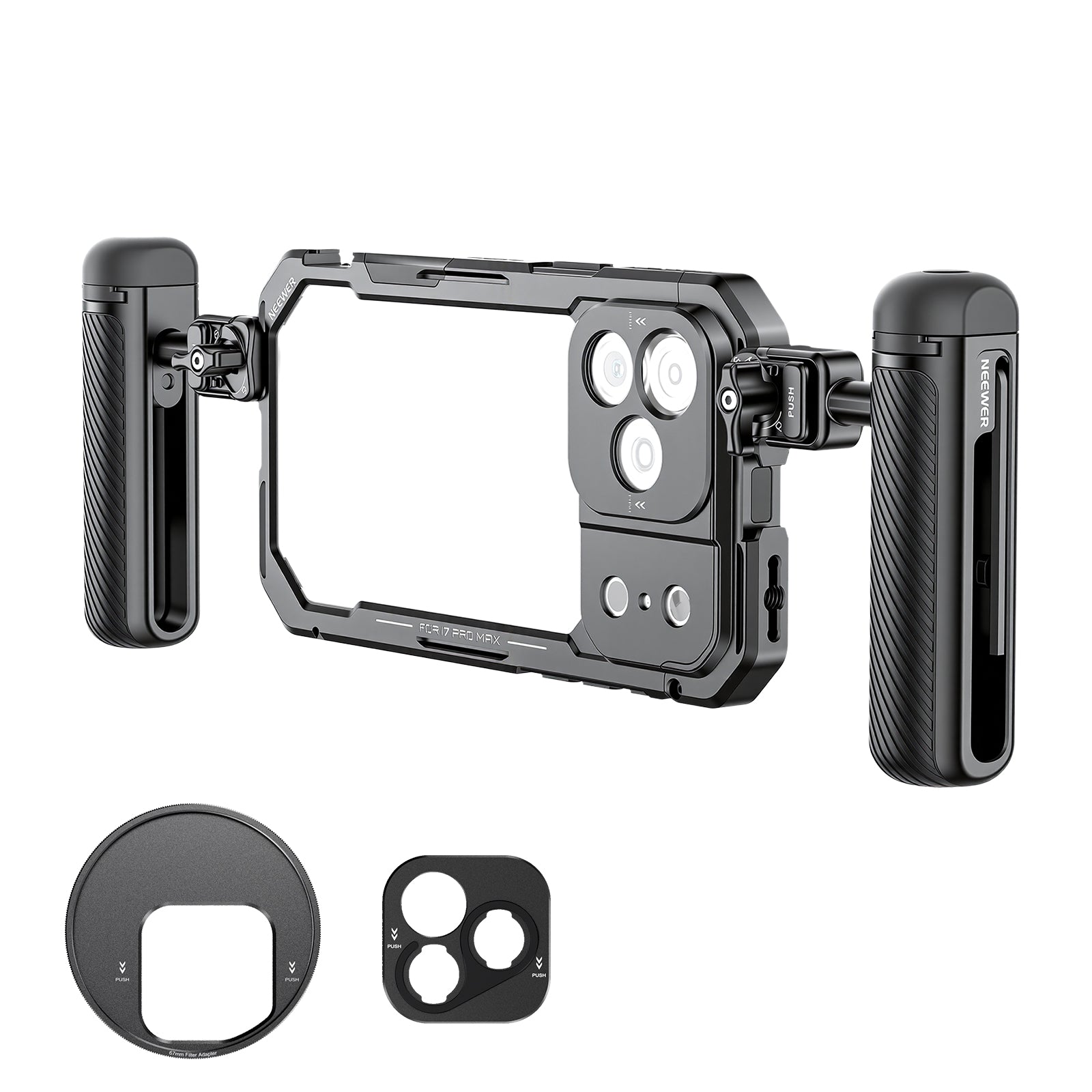 NEEWER スマホケージ iPhone 17 Pro専用 動画撮影リグセット NEEWER PA143/PA144 Phone Cage Kit for iPhone 17 Pro/Pro Max