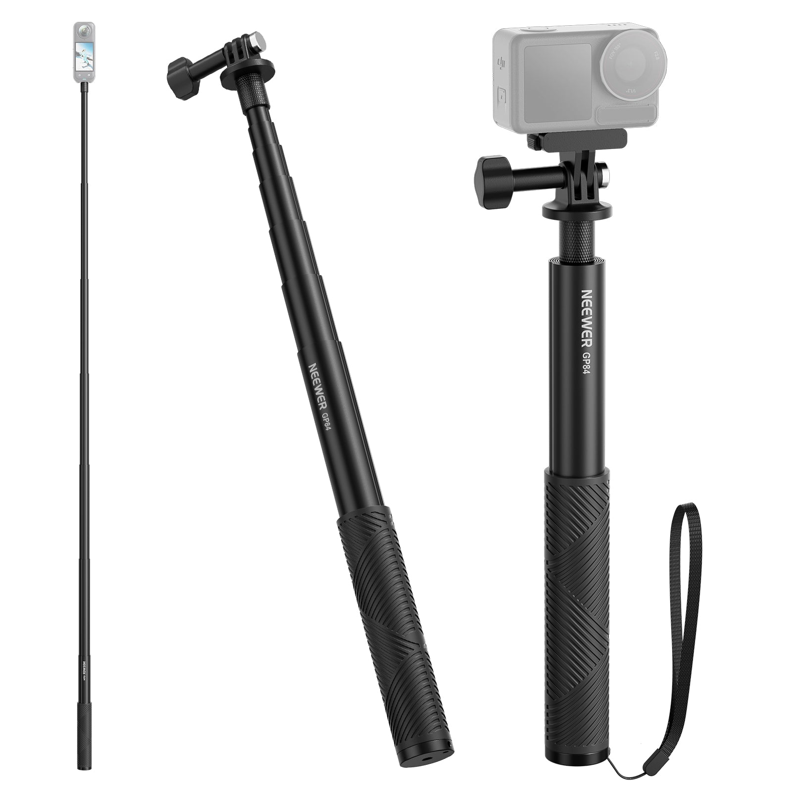 NEEWER GP-84 Extension Rod Kit for Action Camera