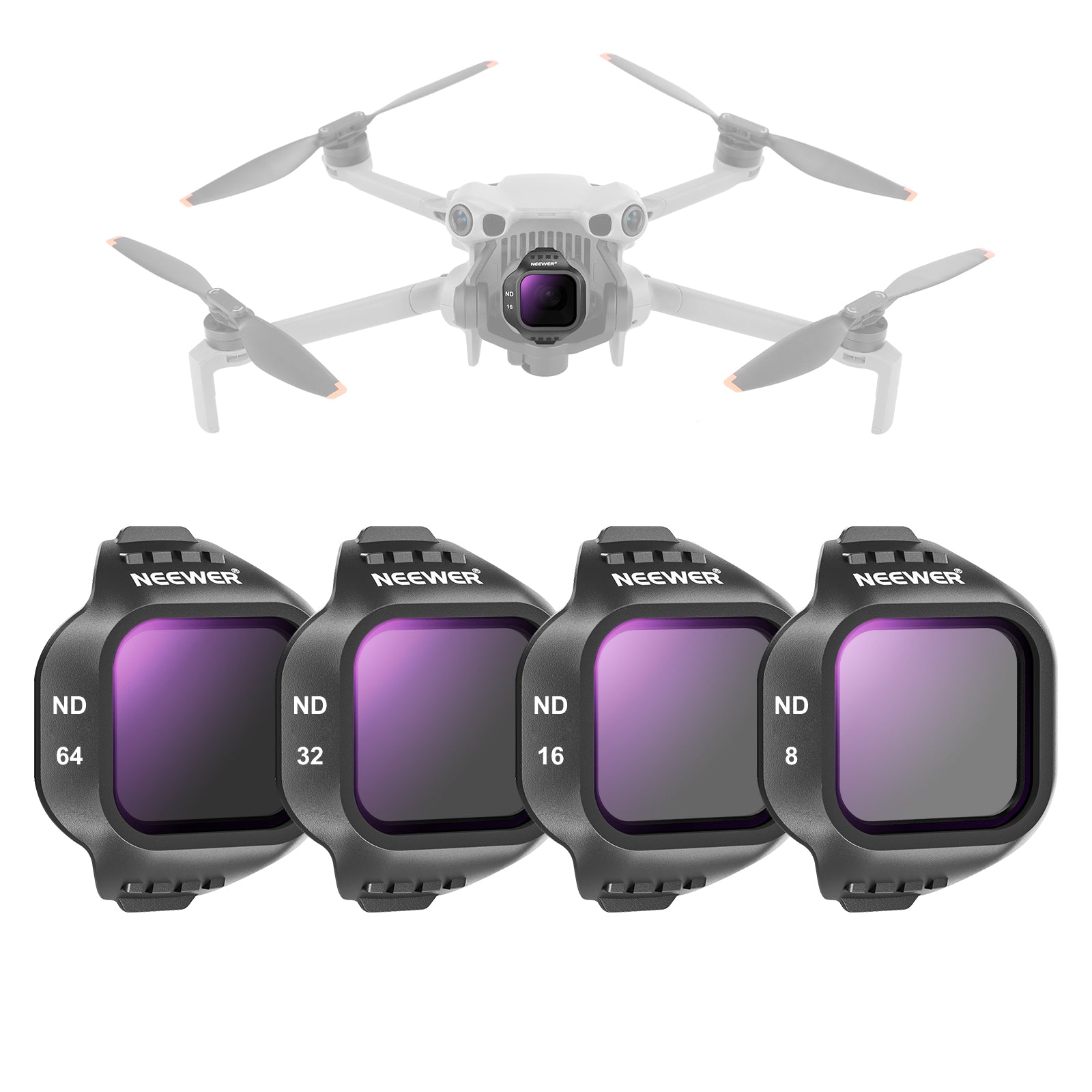NEEWER 4 Pack ND Filter Set Compatible with DJI Mini 5 Pro Drone