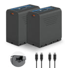 NEEWER TP-F970 2Pcs NP-F970 Replacement Batteries Kit