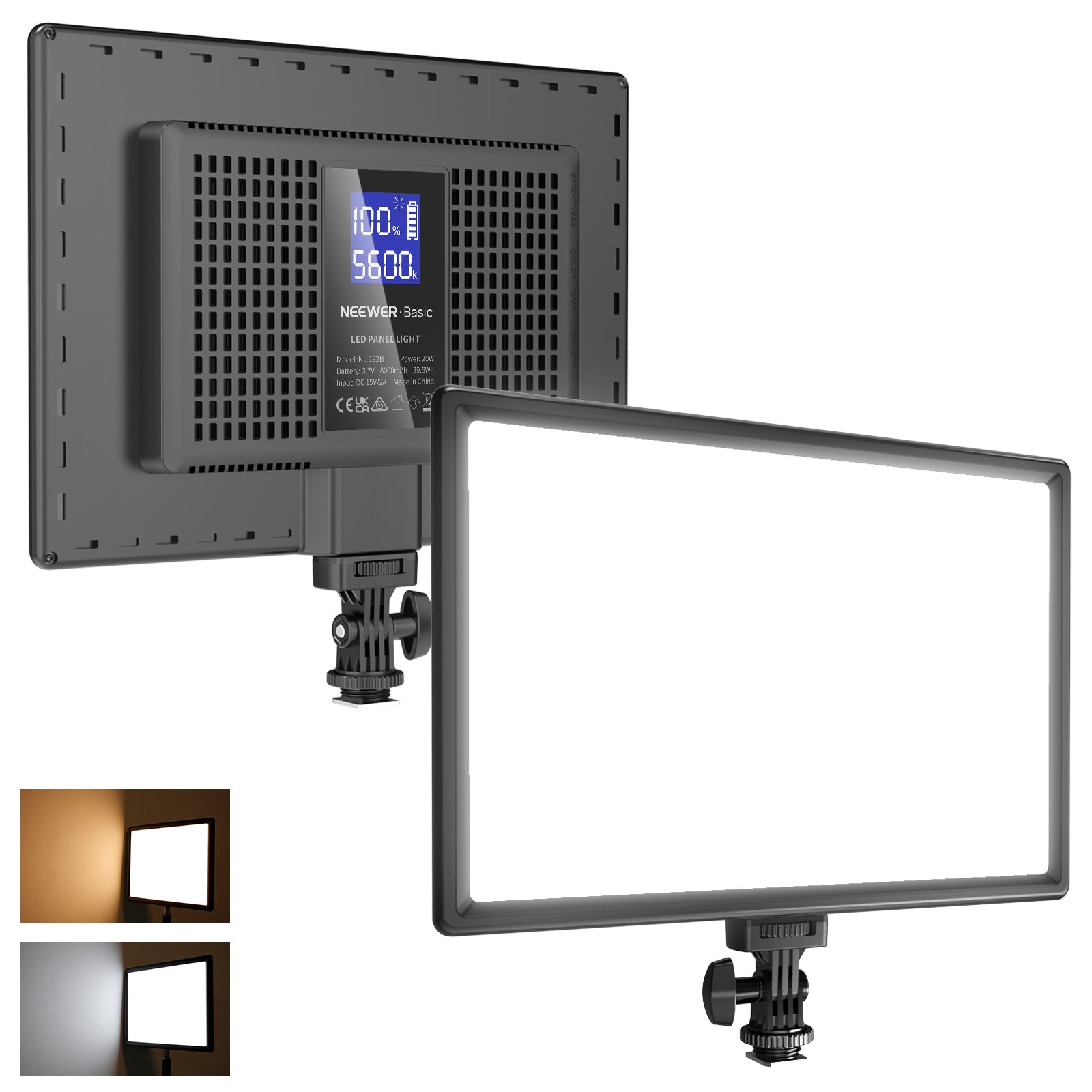 NEEWER BASICS NL-192B Bi Color LED Panel Light
