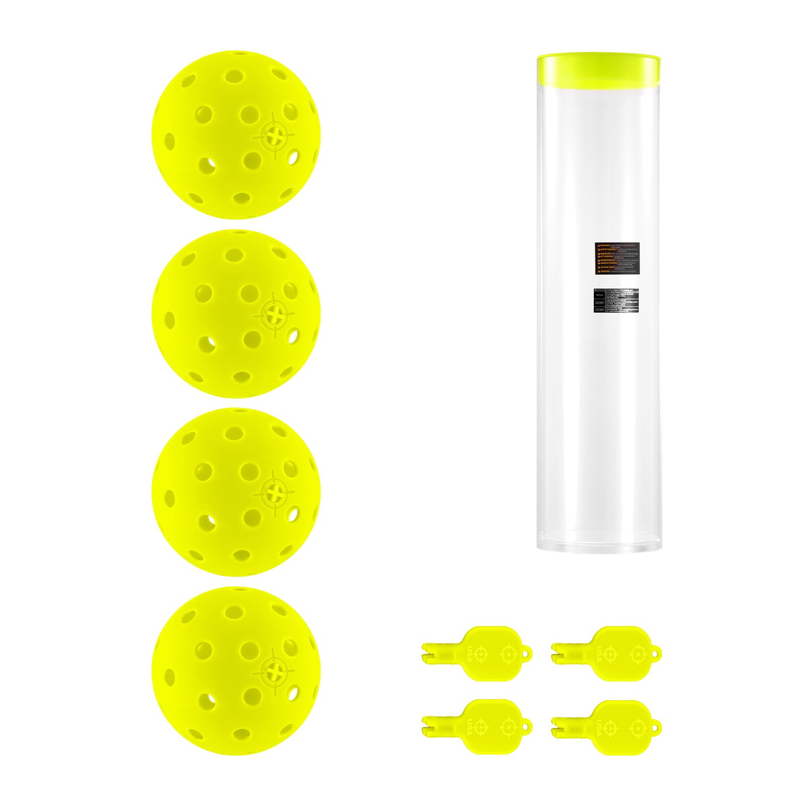 NEEWER PB02 4-Pack LED Pickleball Set for Night Play