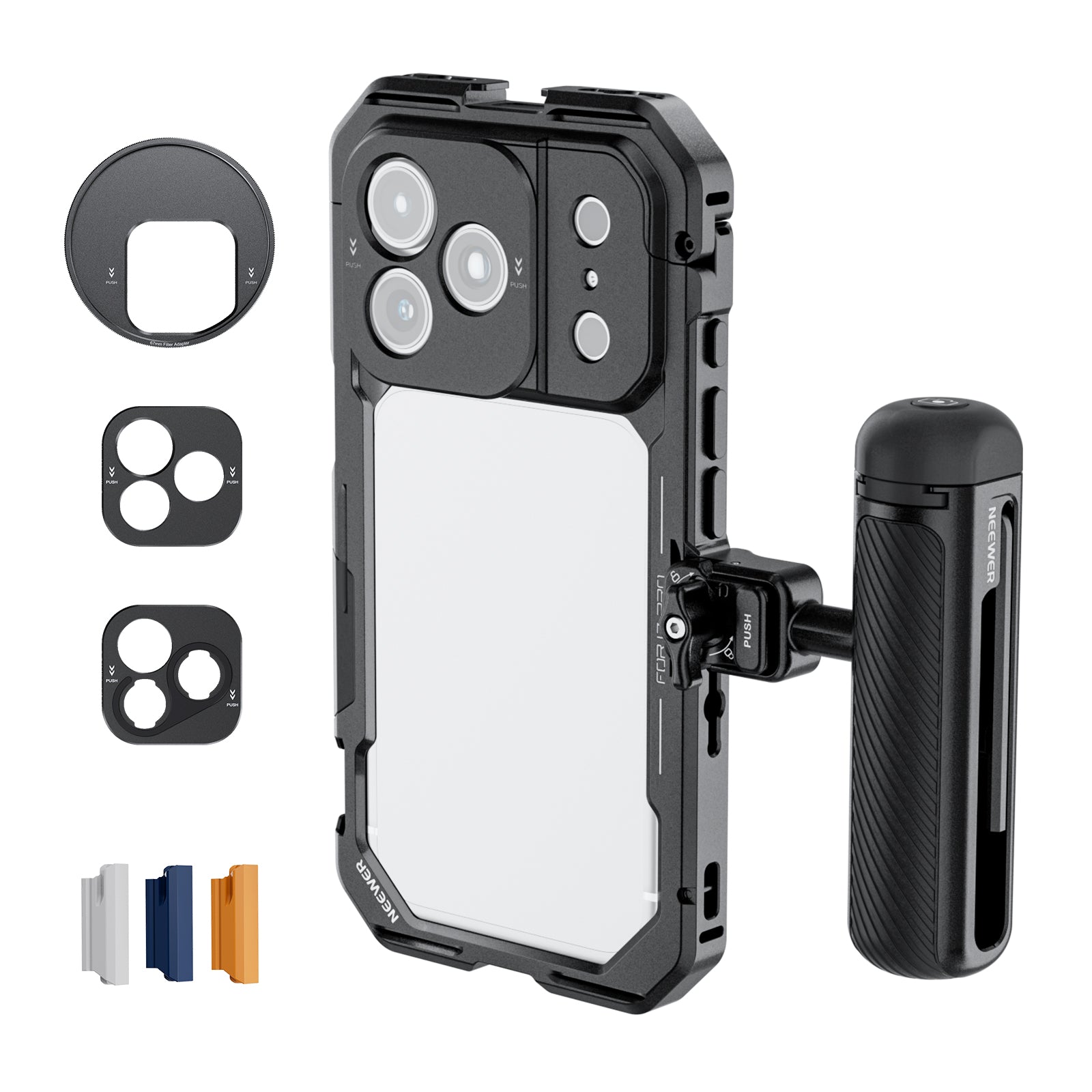 NEEWER Phone Cage & Handle Kit for iPhone 17 Pro/Pro Max