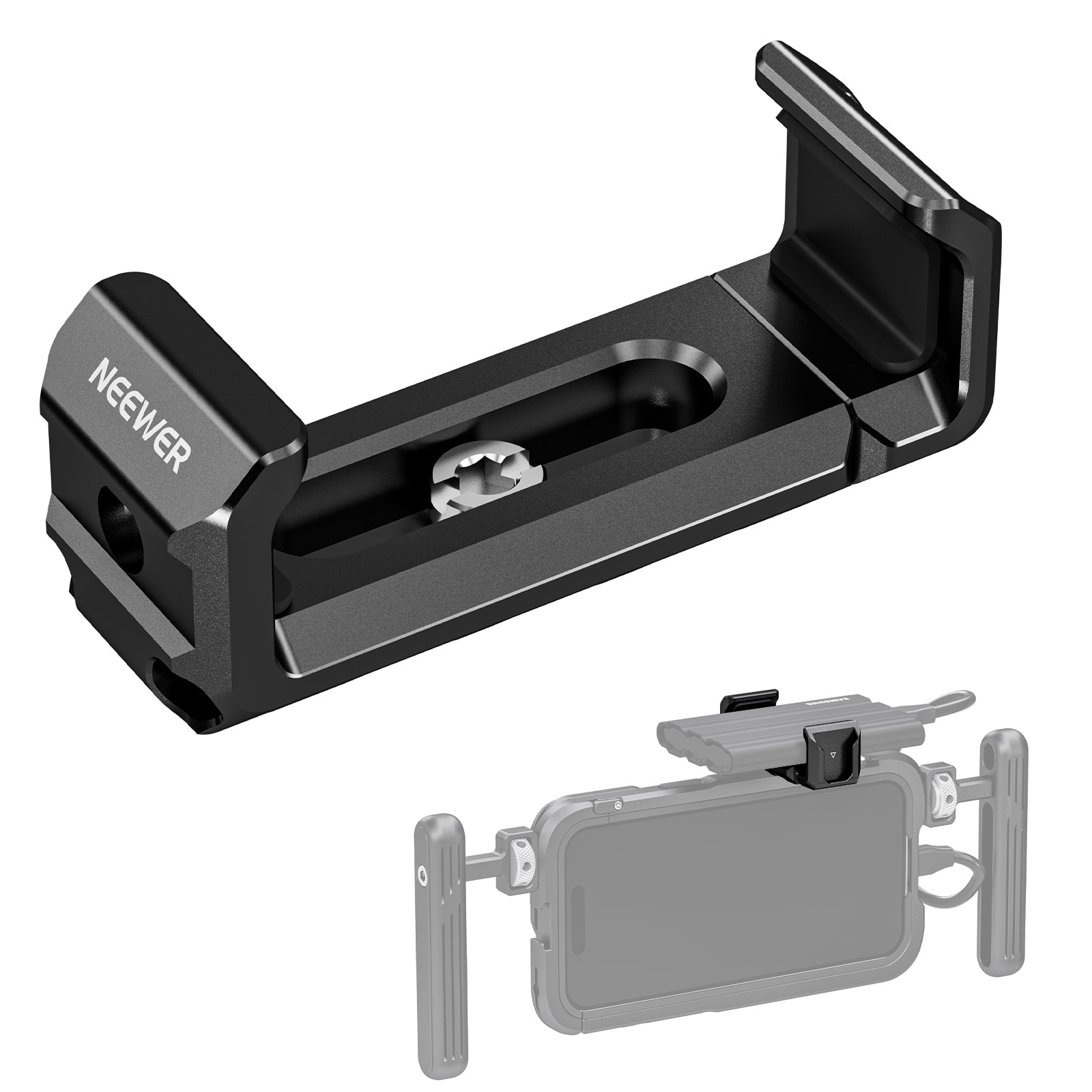 NEEWER UA051 T5/T7/T9 Portable SSD Holder Mount for iPhone 15 Pro/Pro Max  Cage