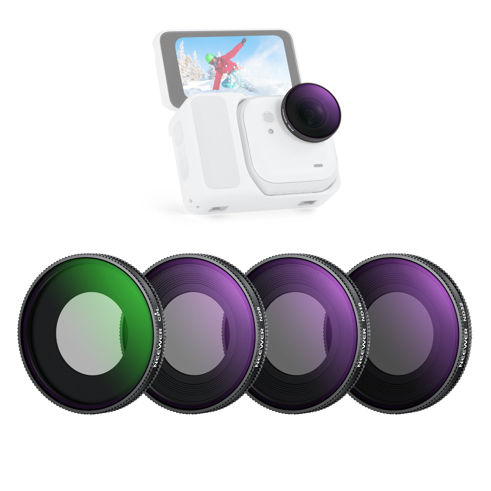 NEEWER Filter Set For Insta360 GO Ultra Action Camera