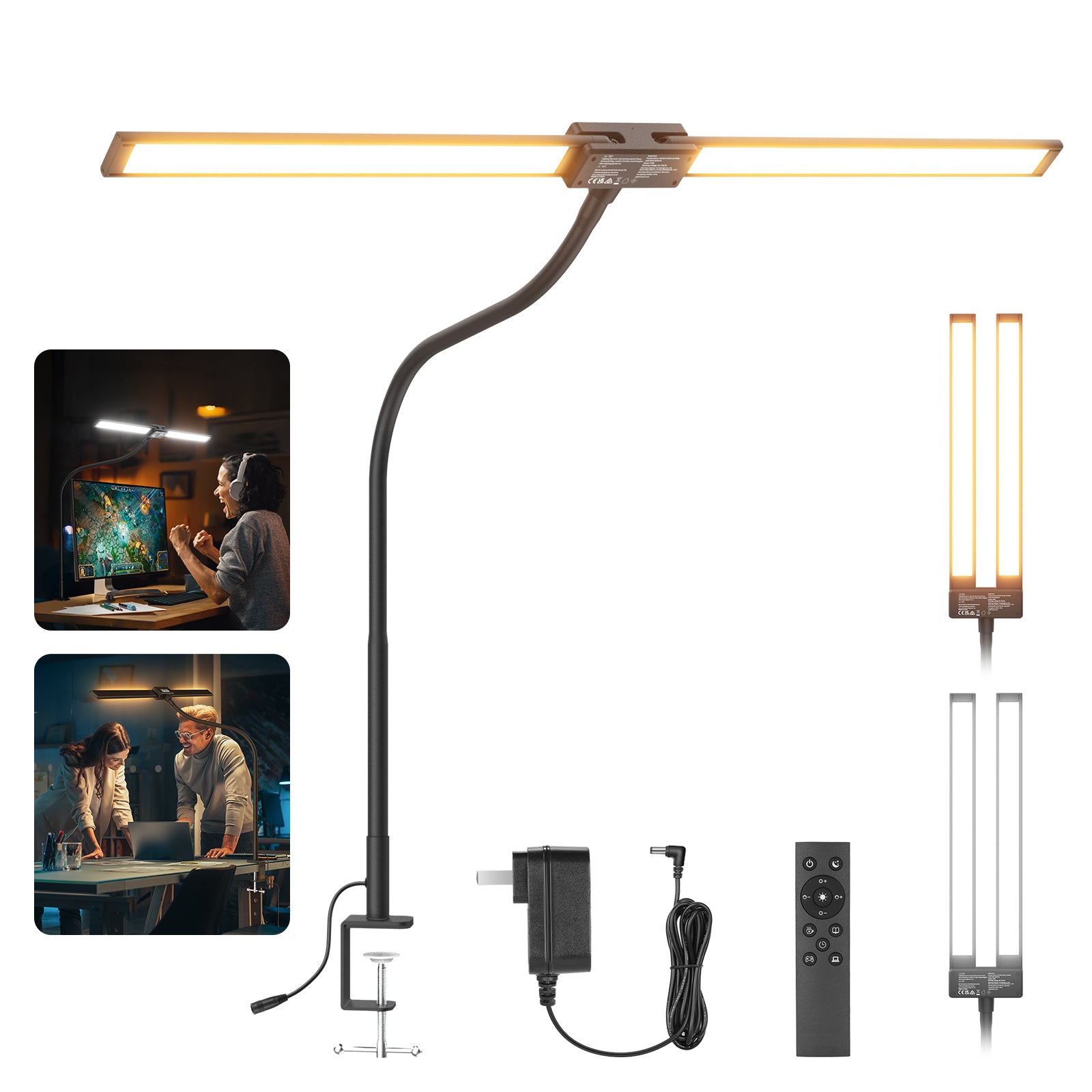NEEWER N21 Dual Light Bar Desk Lamp