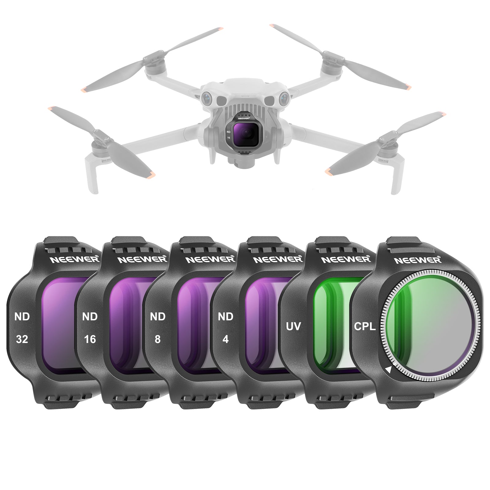 NEEWER 6 Pack ND+CPL Filter Set Compatible with DJI Mini 5 Pro Drone