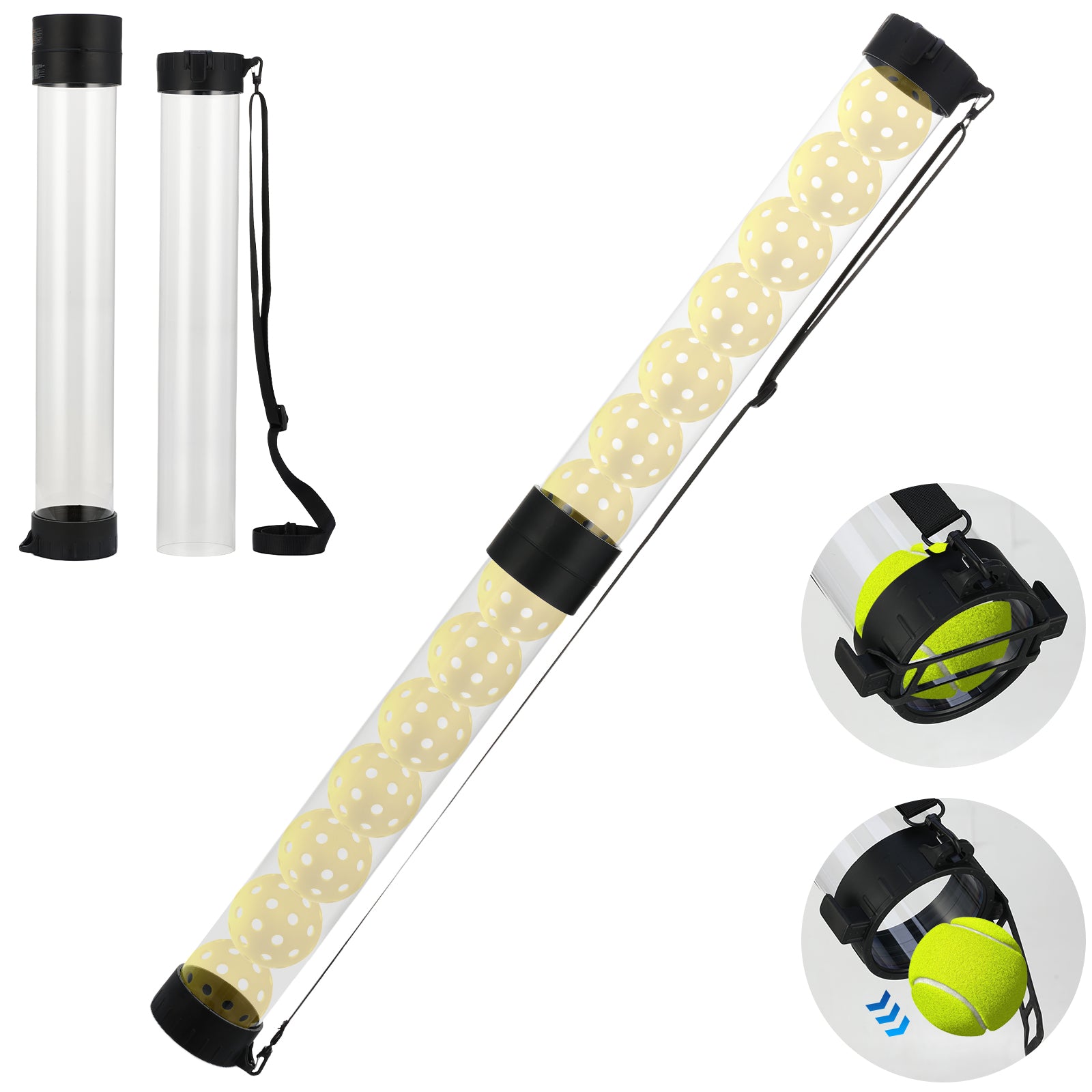 その他 TUBE-N-BALL NEEWER TB03Z Tennis Ball & Pickleball Ball Tube