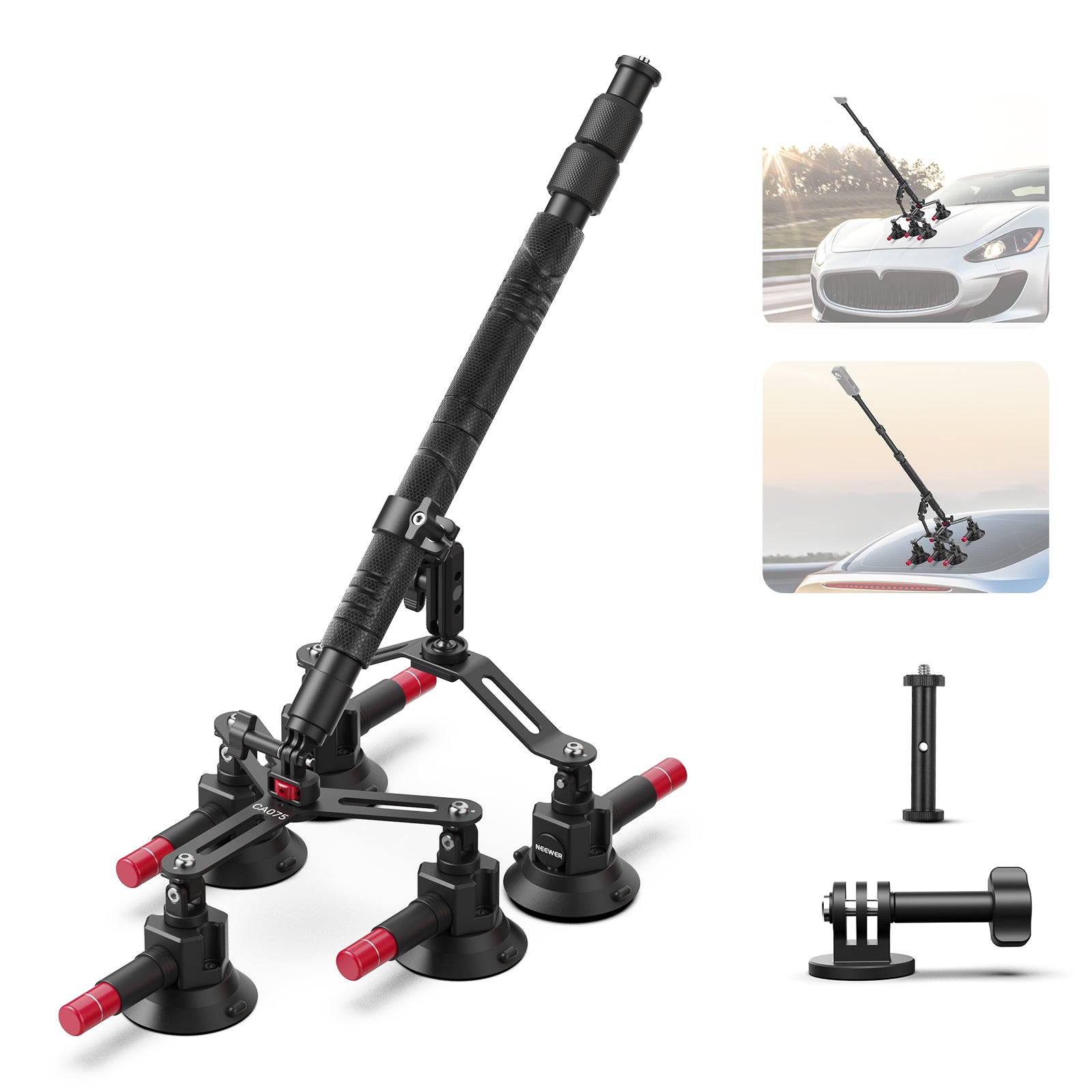 エゴスキュー　タワー NEEWER CA075 5 in 1 Camera Suction Cup Mount Kit