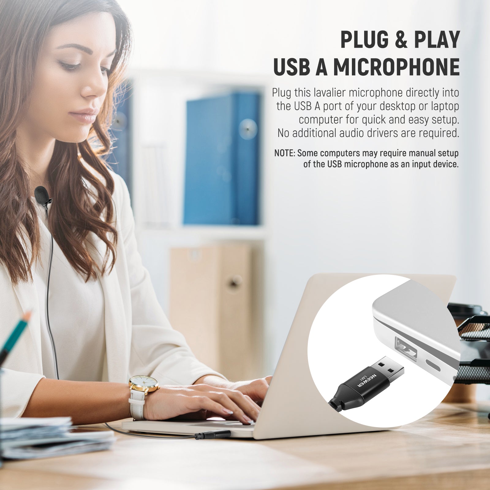 Plug & Play USB A Microphone