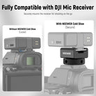 NEEWER UA079 Cold Shoe Mount Adapter is compatible with DJI Mic receiver.