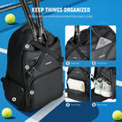 NEEWER TB02B Tennis Bag keeps things organized