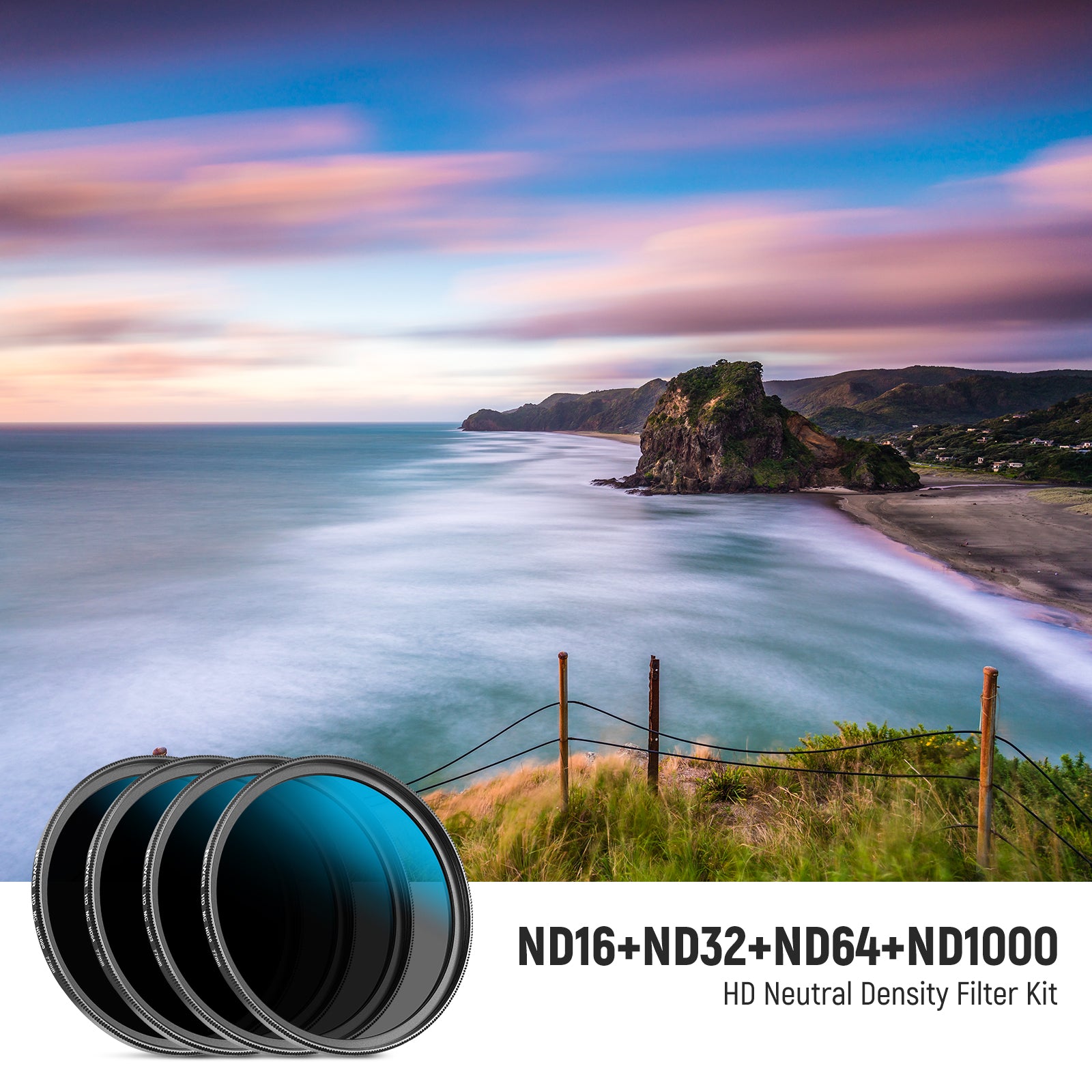 NEEWER ND Lens Filter Set (ND16 / ND32 / ND64 / ND1000)