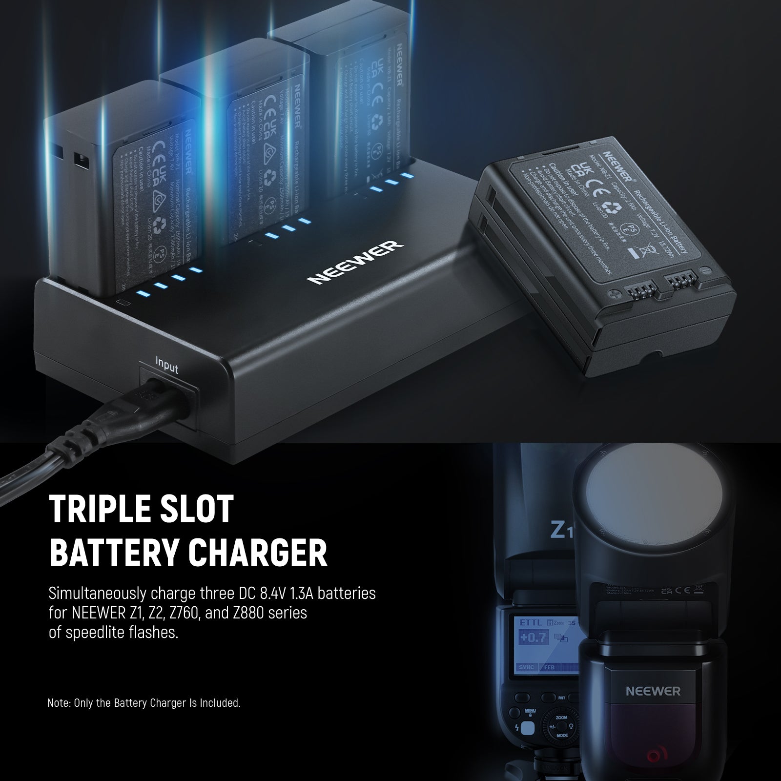 Neewer NC3-Z1 Battery Charger - Thumbnail 4