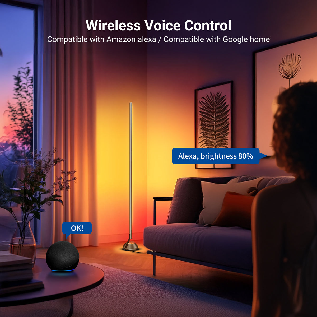 NEEWER NF01 RGBW Corner Floor Lamp מנורת רצפה חכמה לפינה - שימושים ויישום