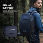 the travel camera bag offers armor level protection against heavy rain and dust. 