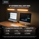 32" Extended Dual Light Bars for Wide Coverage