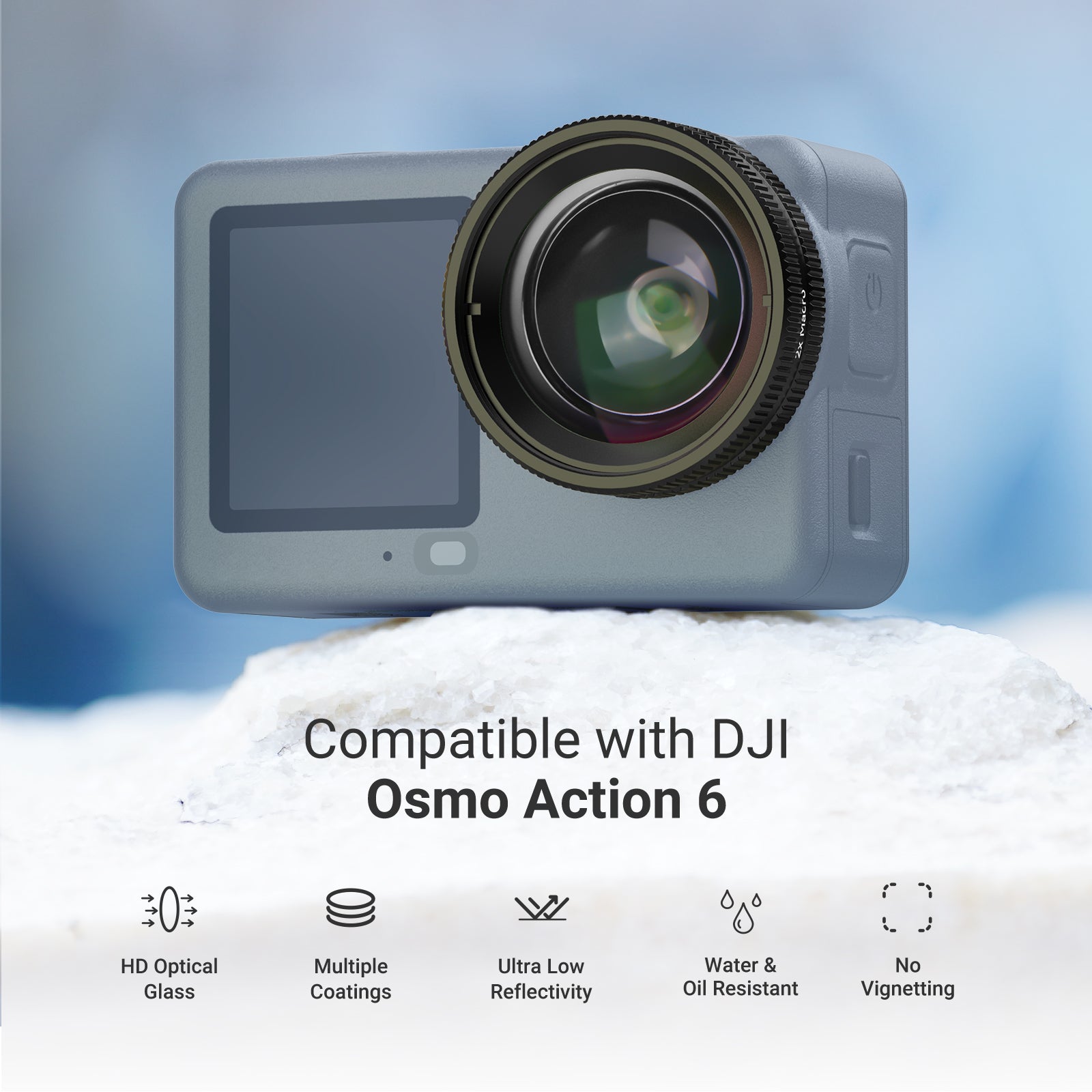 NEEWER LS010 2X Macro Lens for DJI Osmo Action 6