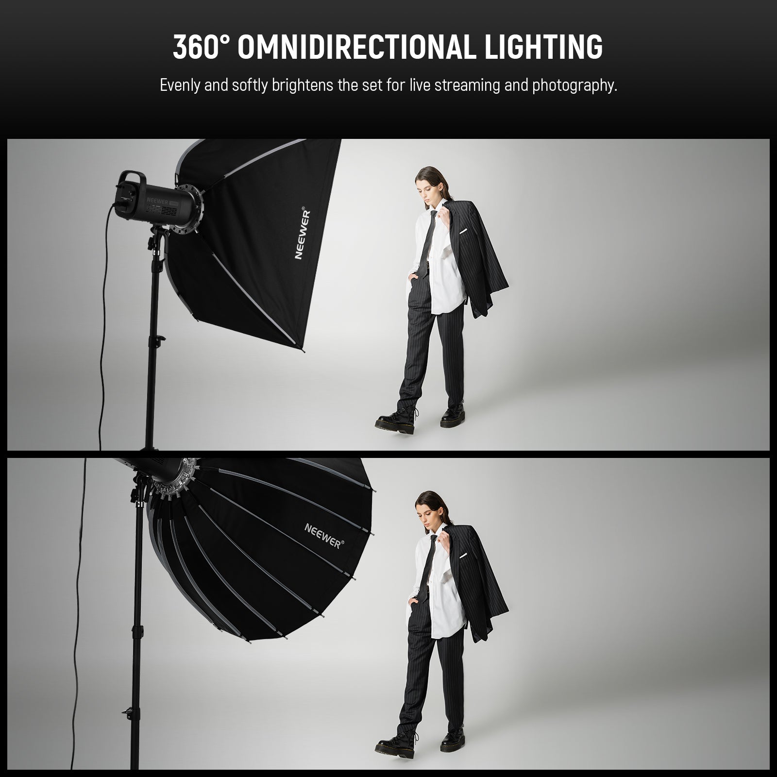 NEEWER NS55P/NS90P Parabolic Softbox | Studio Softbox