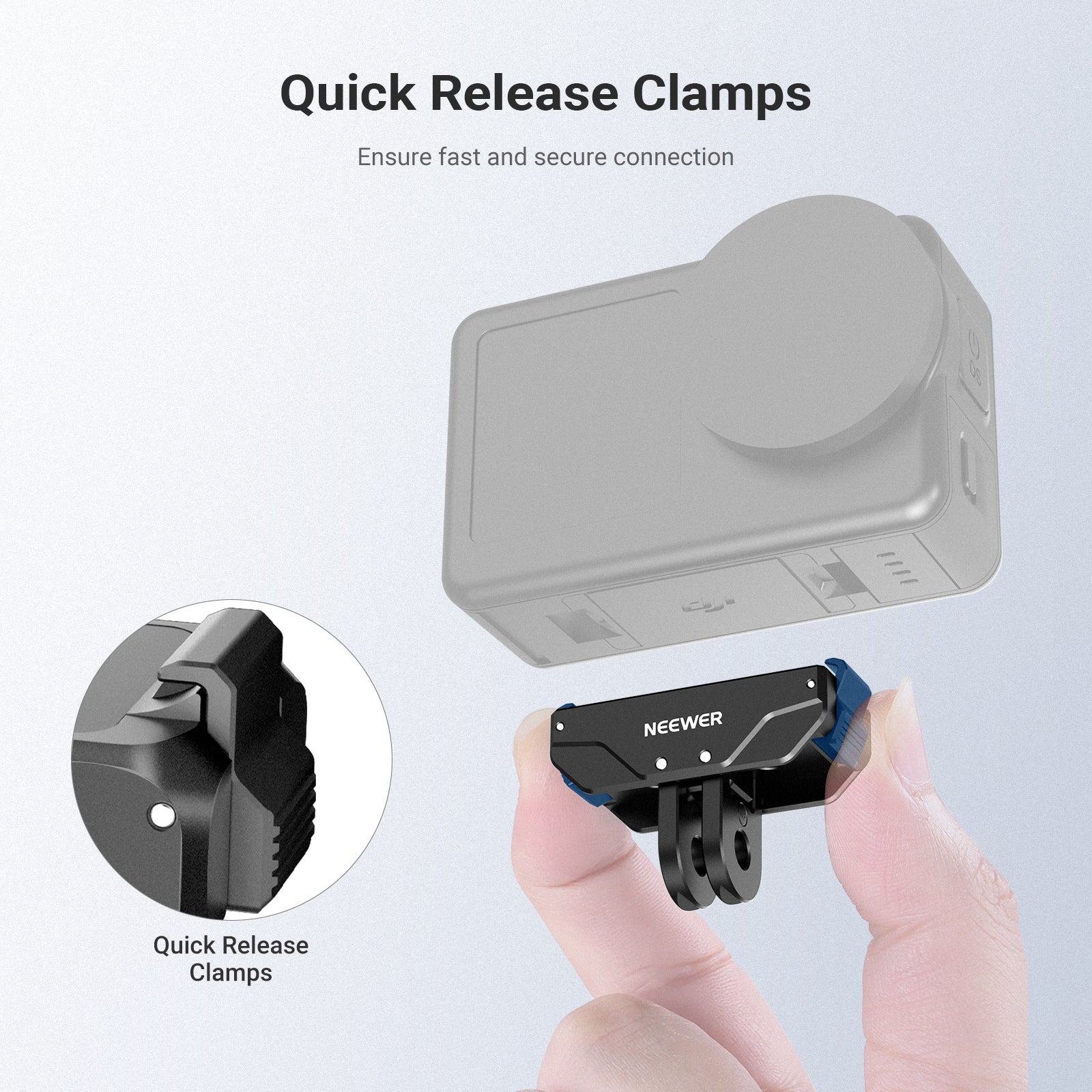 NEEWER AC071 Magnetic Quick Release Mount For Action 6