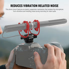 NEEWER MH1 Microphone Shock Mount reduces vibration related noise.