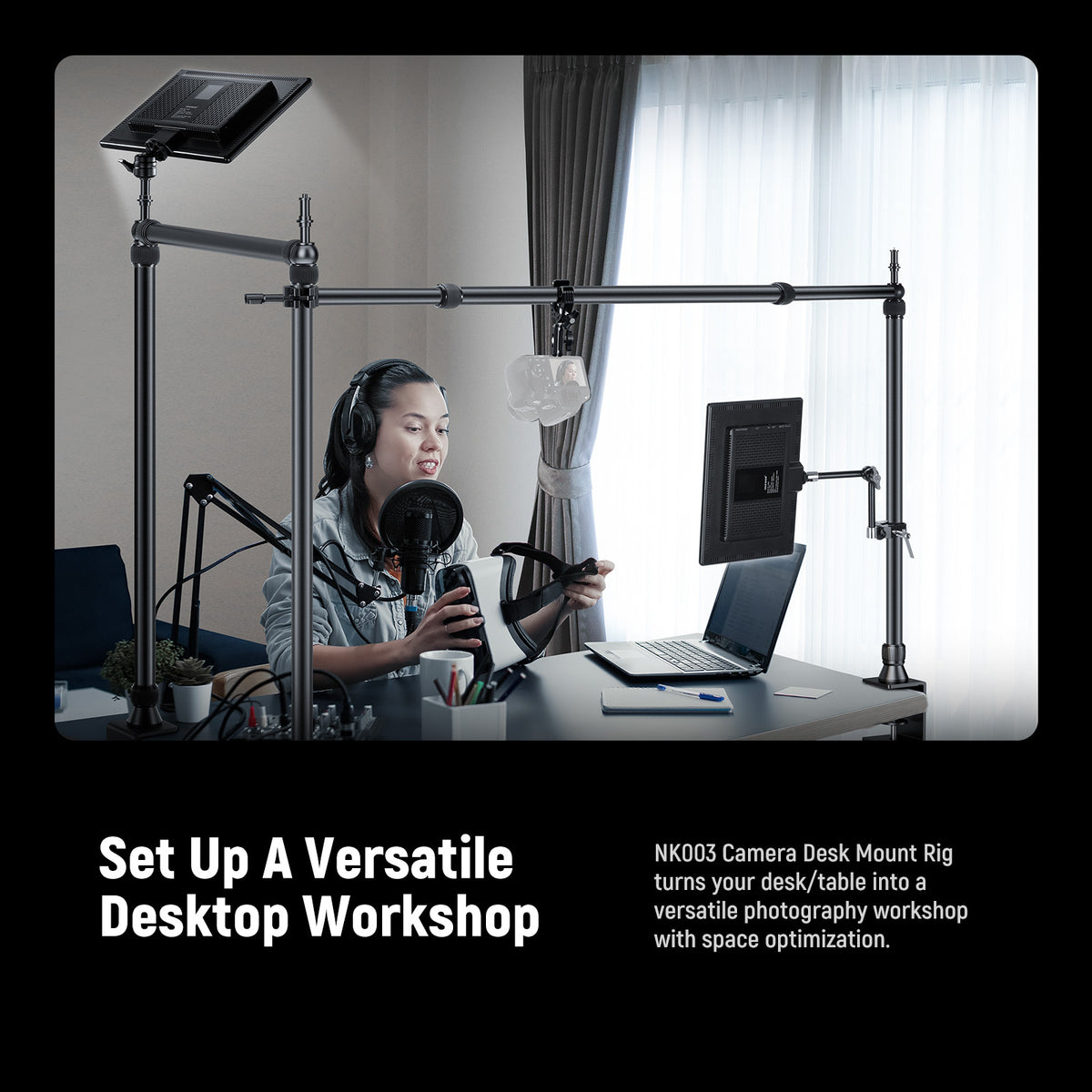 Neewer Table Camera Desk Mount | Optimize Space Usage of Table - NEEWER