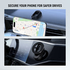 NEEWER PA118 Magnetic Car Phone Holder can secure your phone.