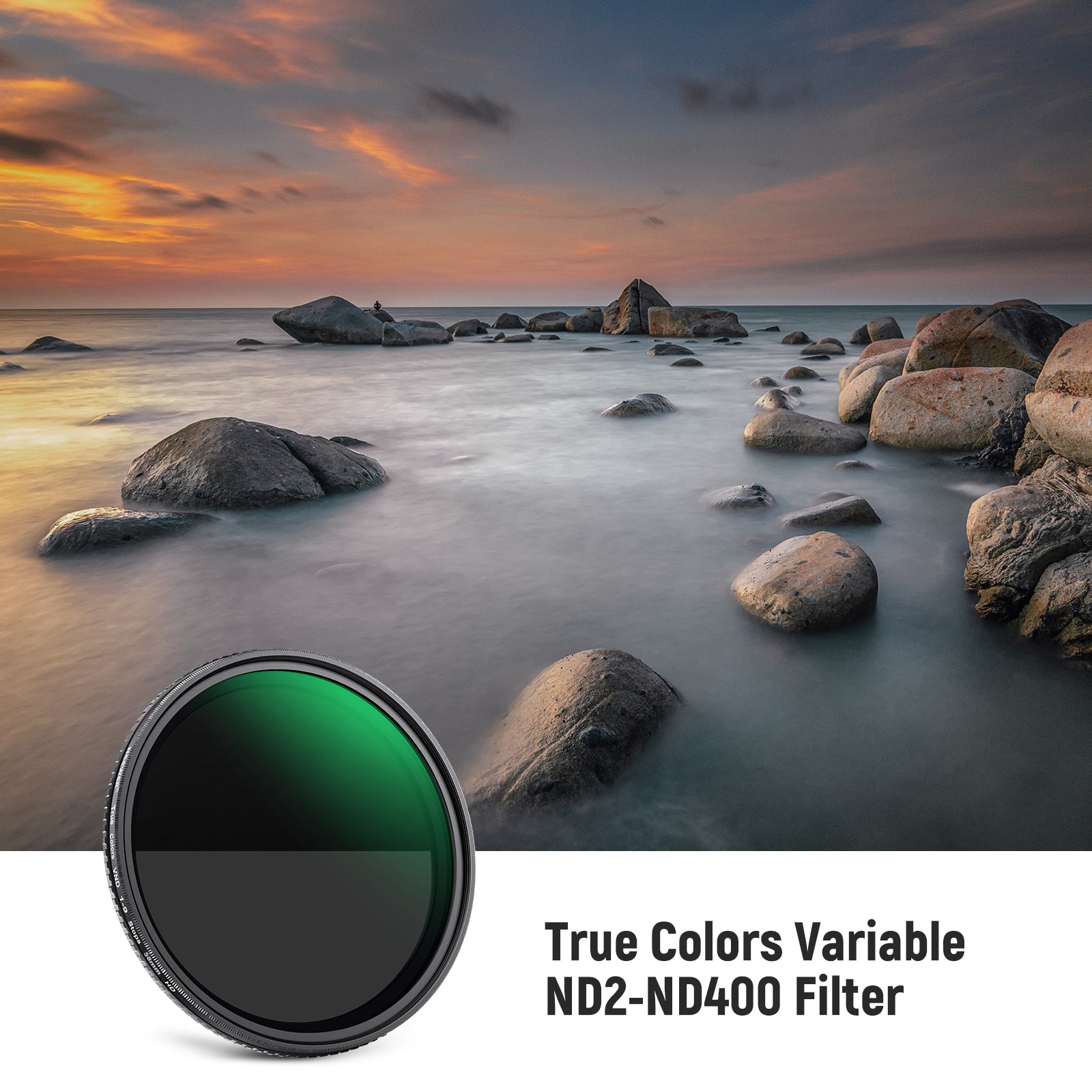 NEEWER ND2-ND400 True Colors Variable ND Filter