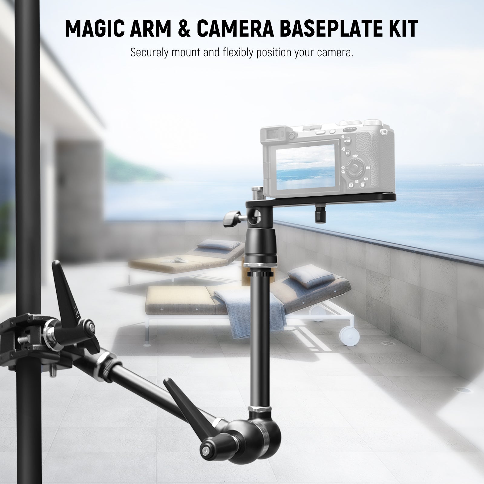 NEEWER UA018 Magic Arm & Camera Baseplate Kit