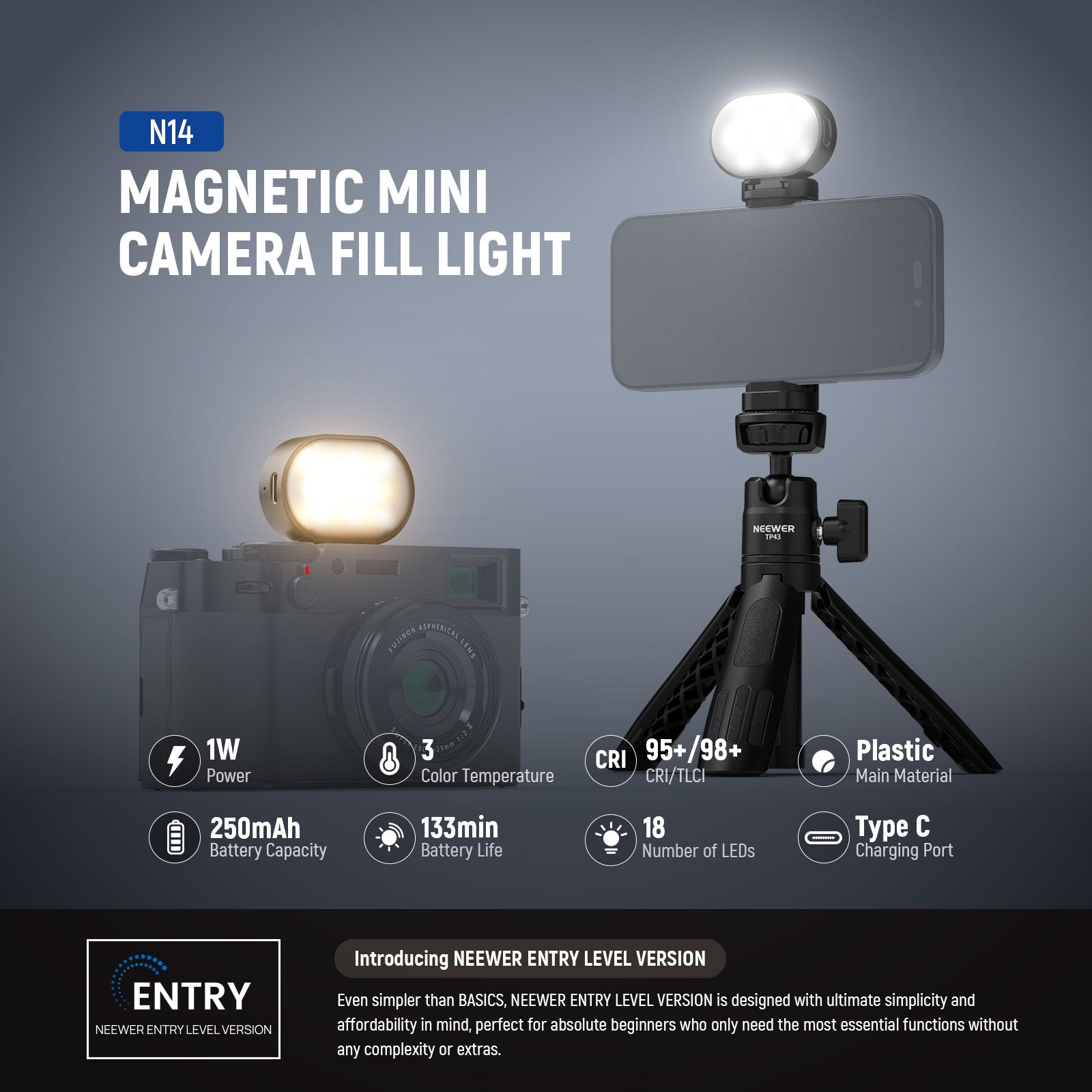 Neewer N14 Camera Light - Thumbnail 4