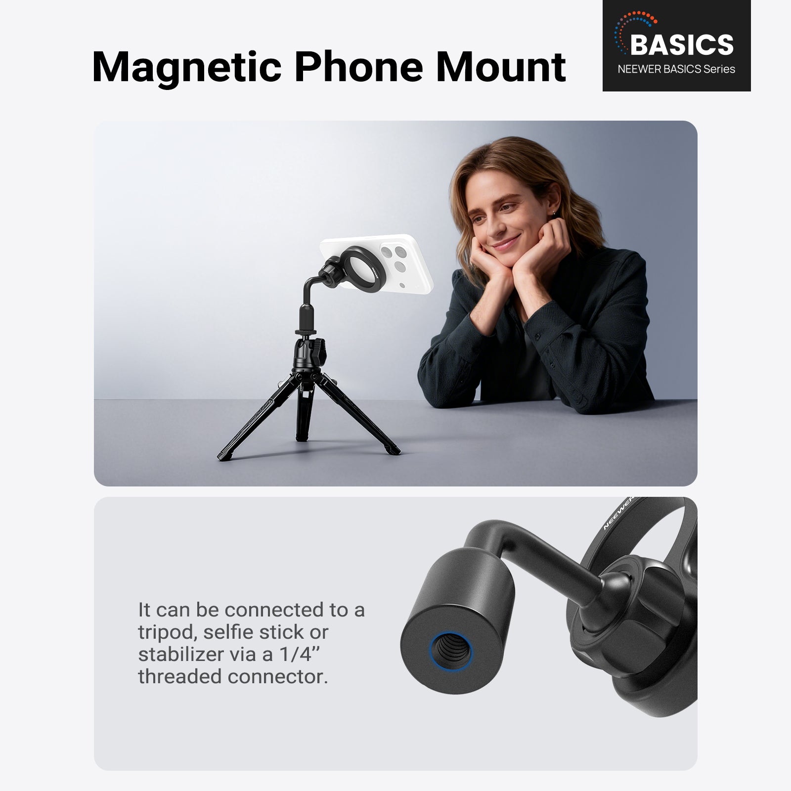 Neewer Magnetic Phone Tripod Mount Adapter