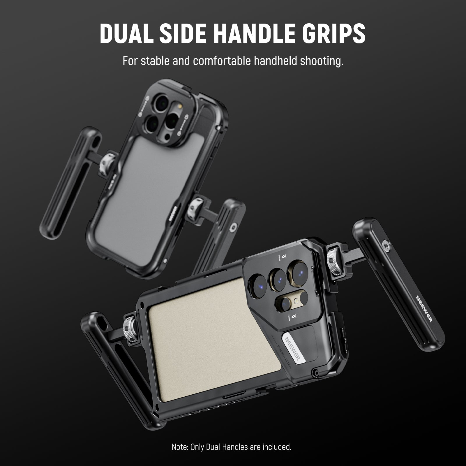 NEEWER PA027 2 Pack Phone Side Handle | Rotatable Handle