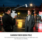 NEEWER BP01 Carbon Fiber Microphone Boom Pole weighs only 237g.
