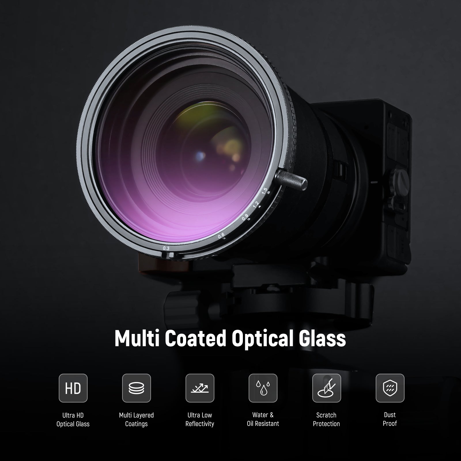 NEEWER 2-in-1 True Colors Variable ND & CPL Filter