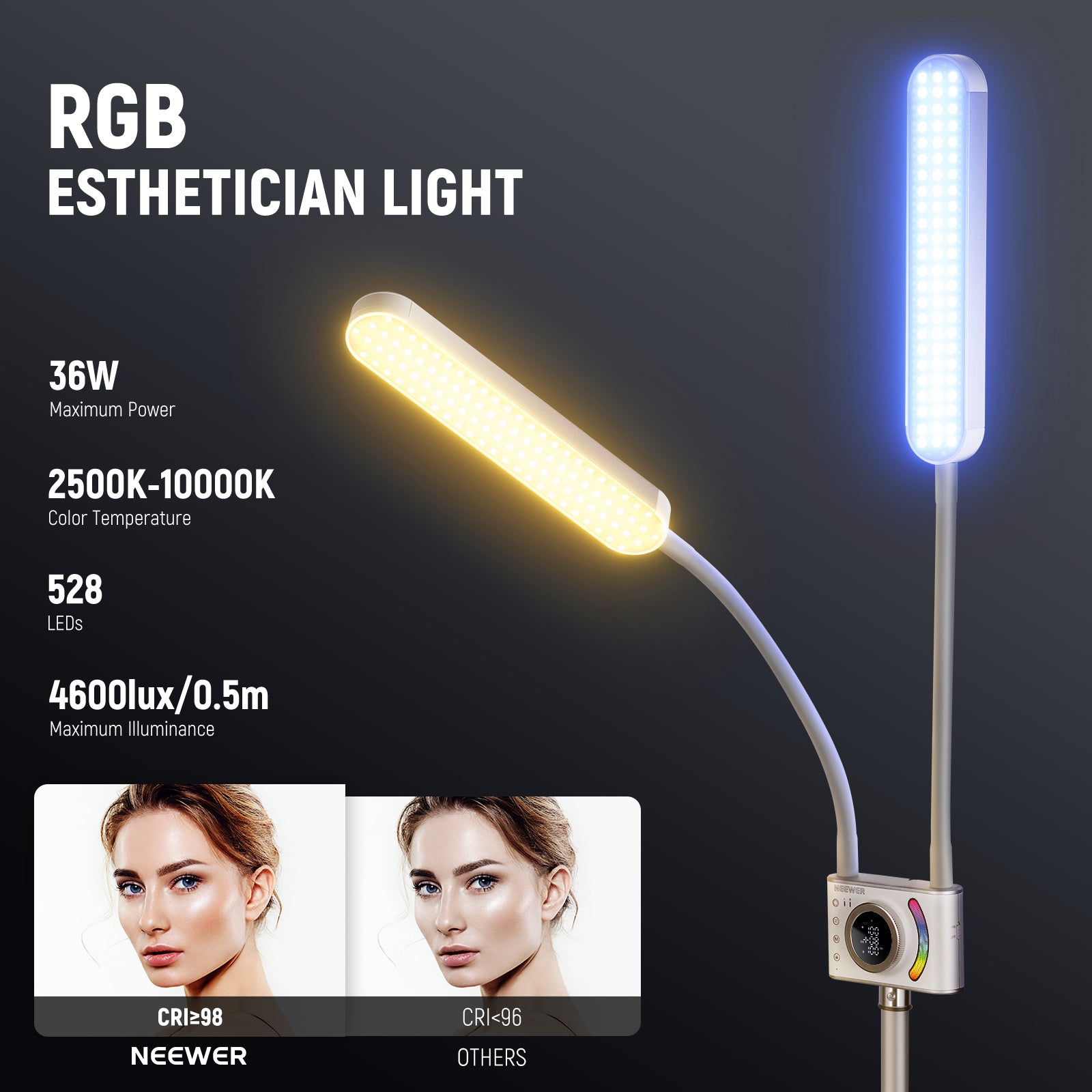 NEEWER BH40C RGB Esthetician Light Kit NEEWER