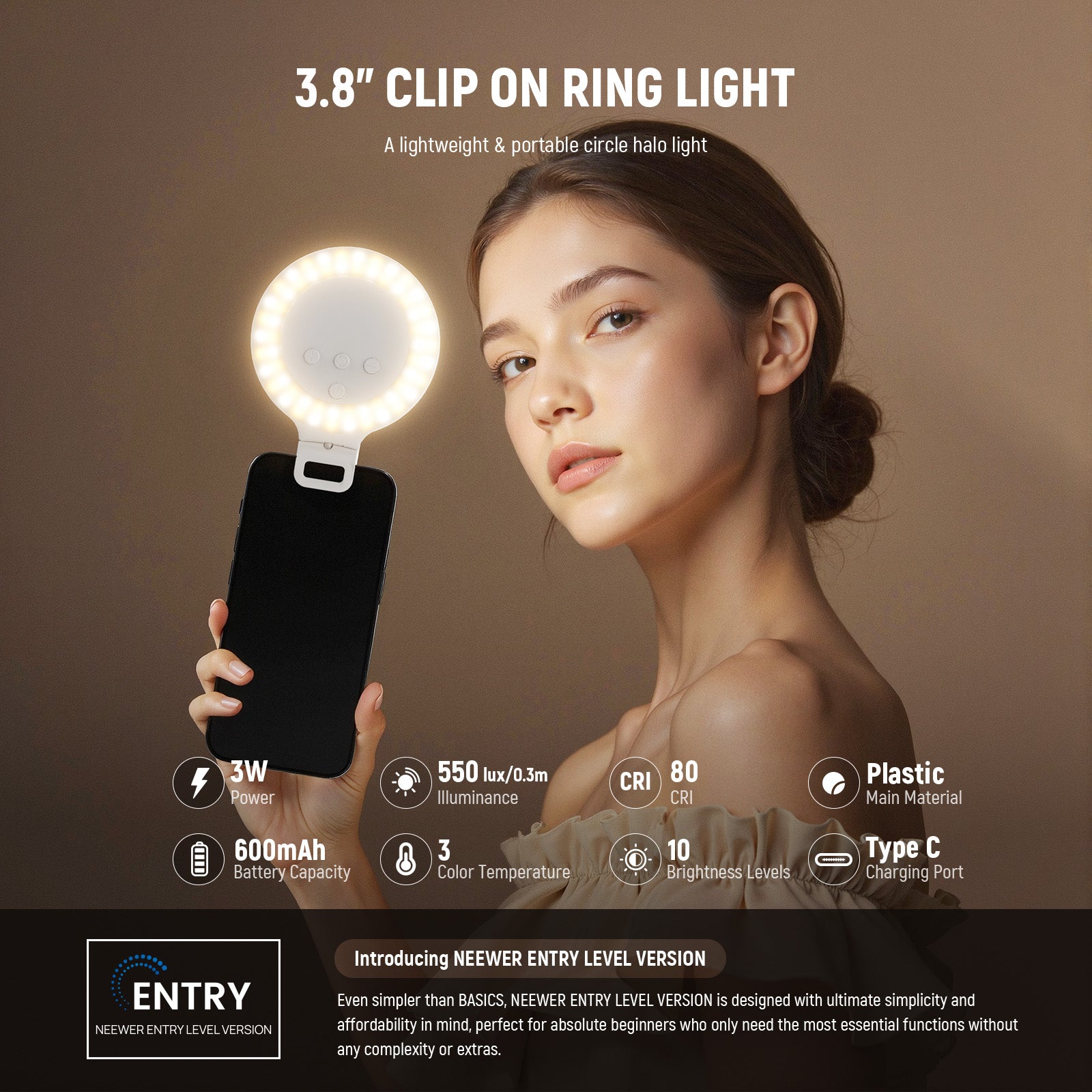 Neewer NR5 Ring Light - Thumbnail 2