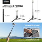 NEEWER PA988 Selfie Stick Tripod can be extended from 40-180cm.