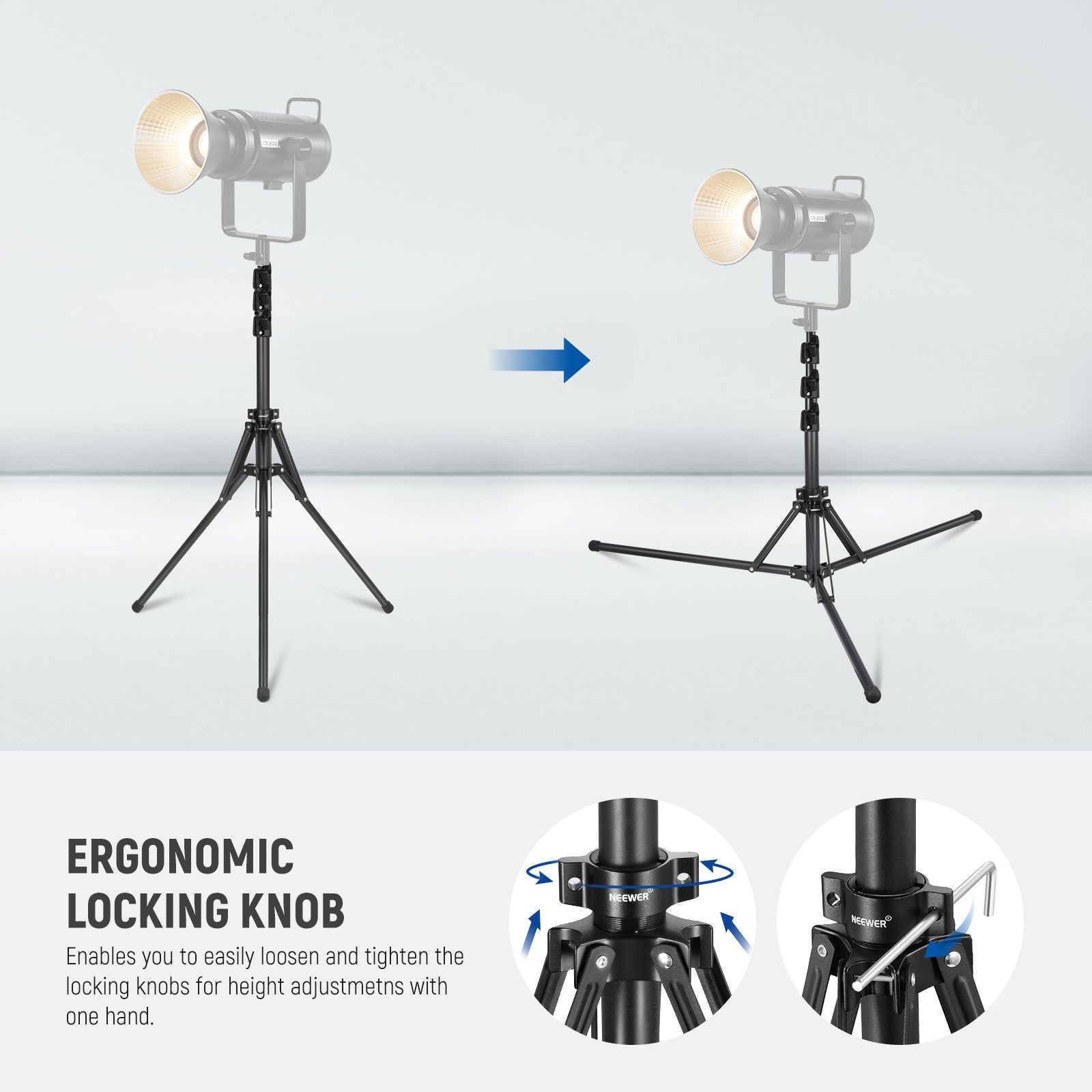 LIGHT DOME LIGHT STAND セット NEEWER ST178B 70