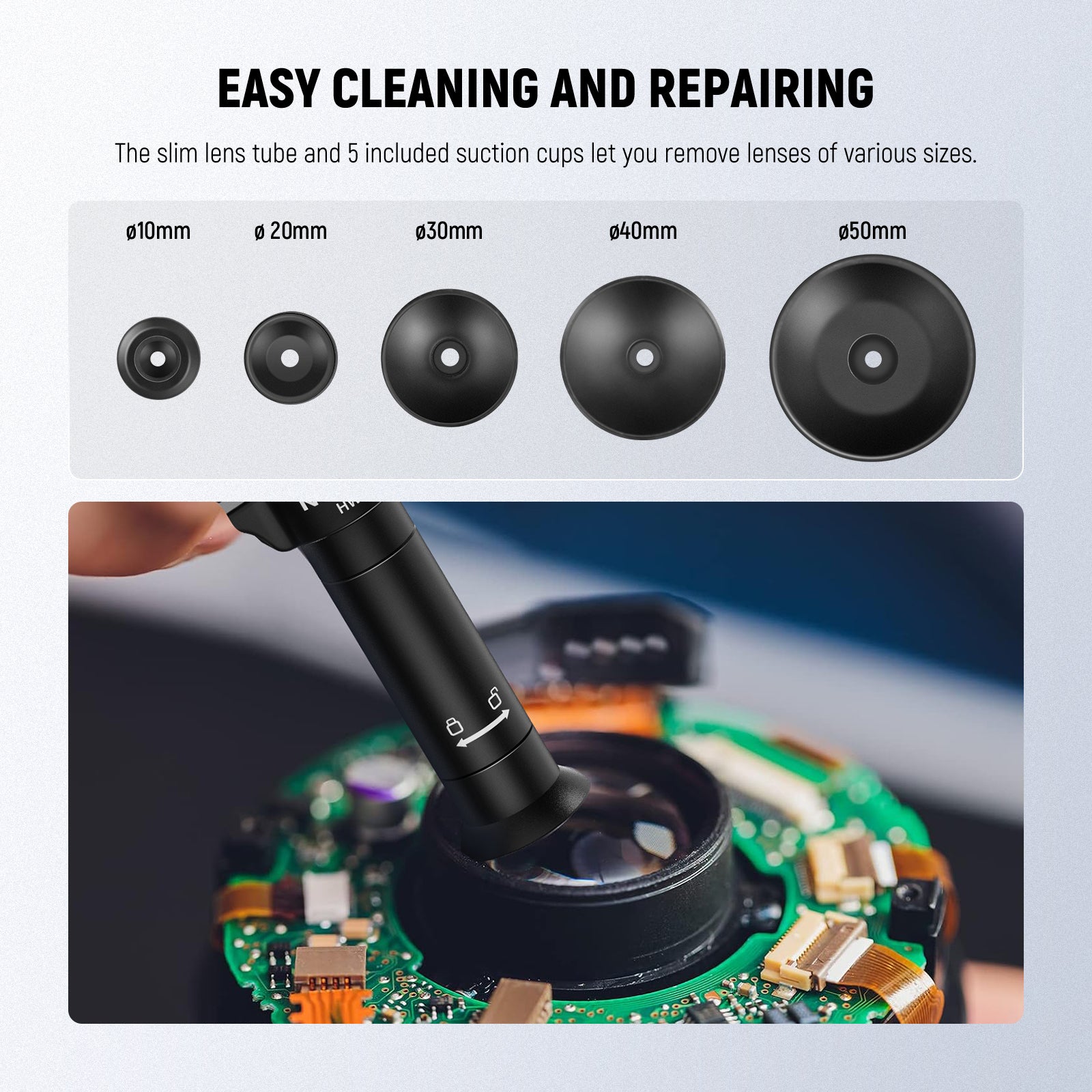 NEEWER HW-40 6 in 1 Lens Sucker Kit