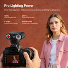 The NEEWER Z160U Stylish Mini On-Camera Flash was used to photograph a female model.