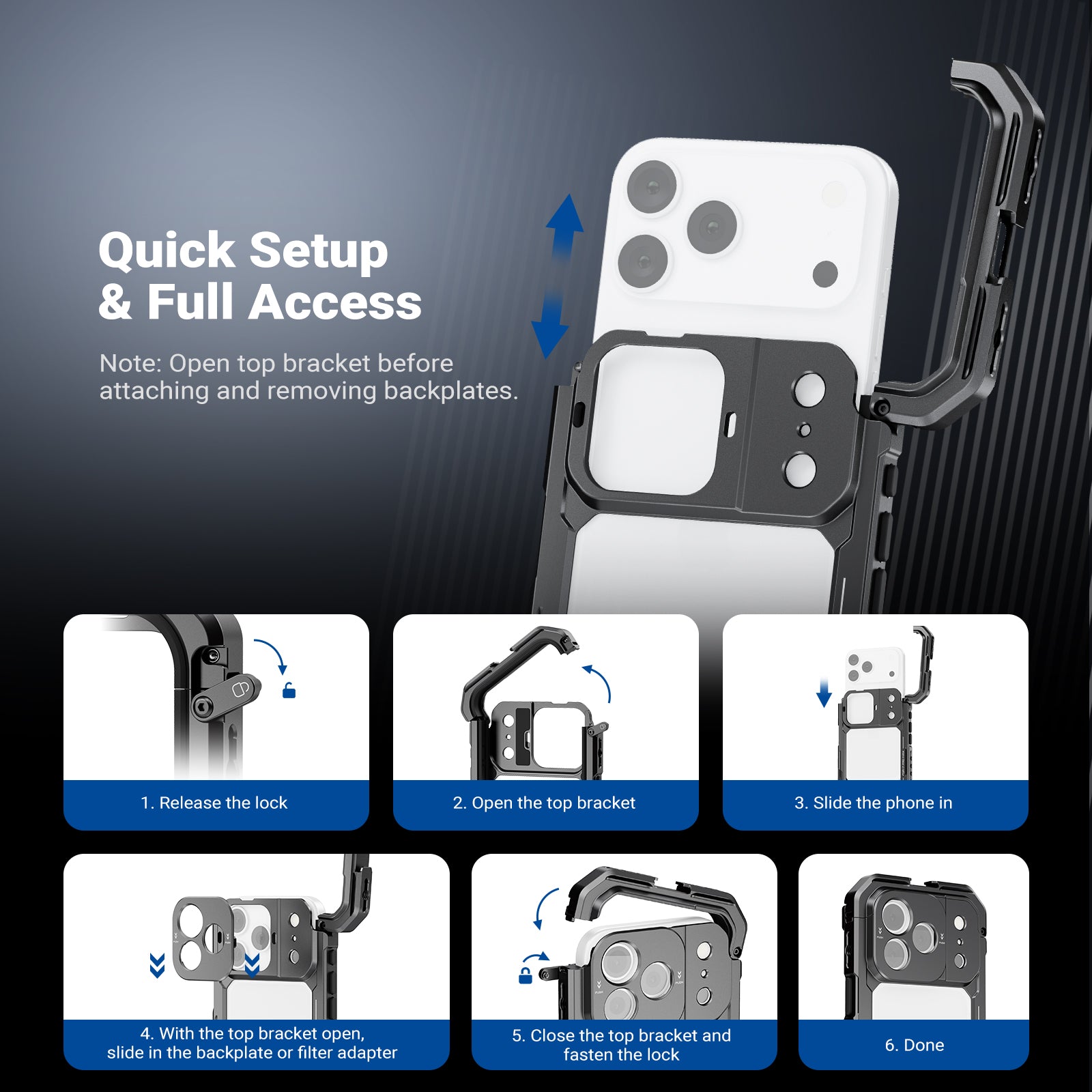 NEEWER Phone Cage & Handle Kit for iPhone 17 Pro/Pro Max