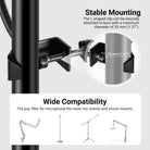 The L shaped clip can be securely attached to bars with a max diameter of 35mm.