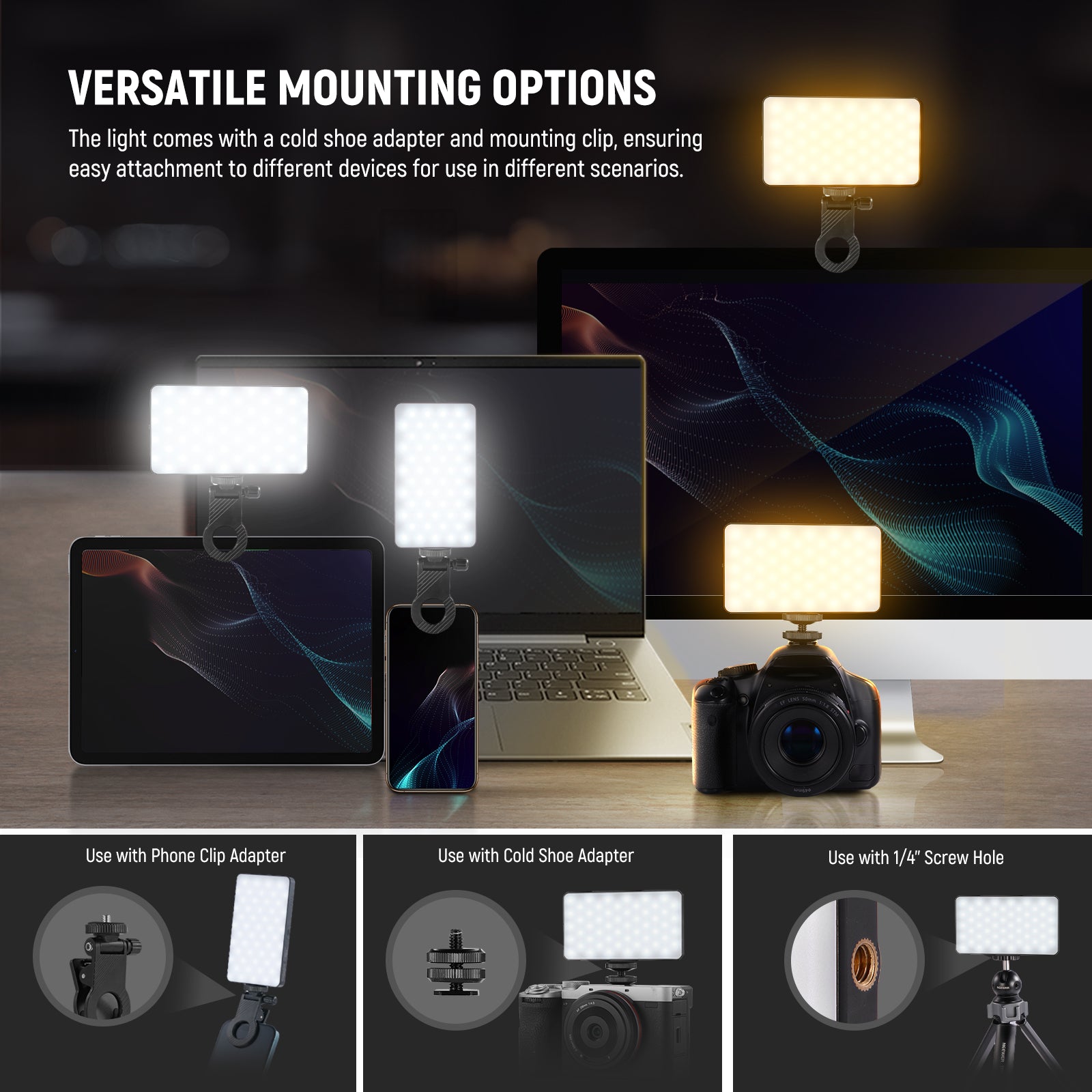 Neewer Basics NL129D Phone Selfie Light - Thumbnail 4