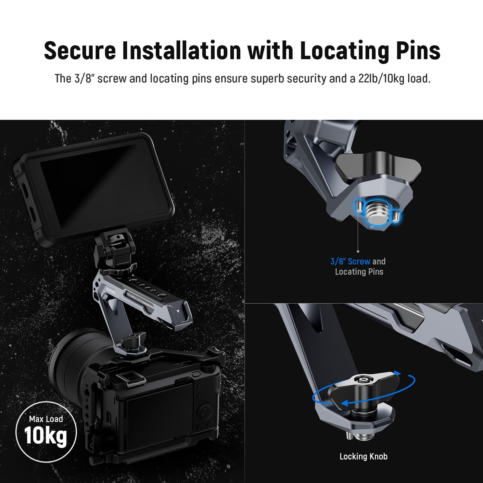 NEEWER CA078 All Metal Camera Top Handle Grip