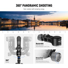 NEEWER GM102 Tripod Gimbal Head is ideal for 360° panoramic shooting.