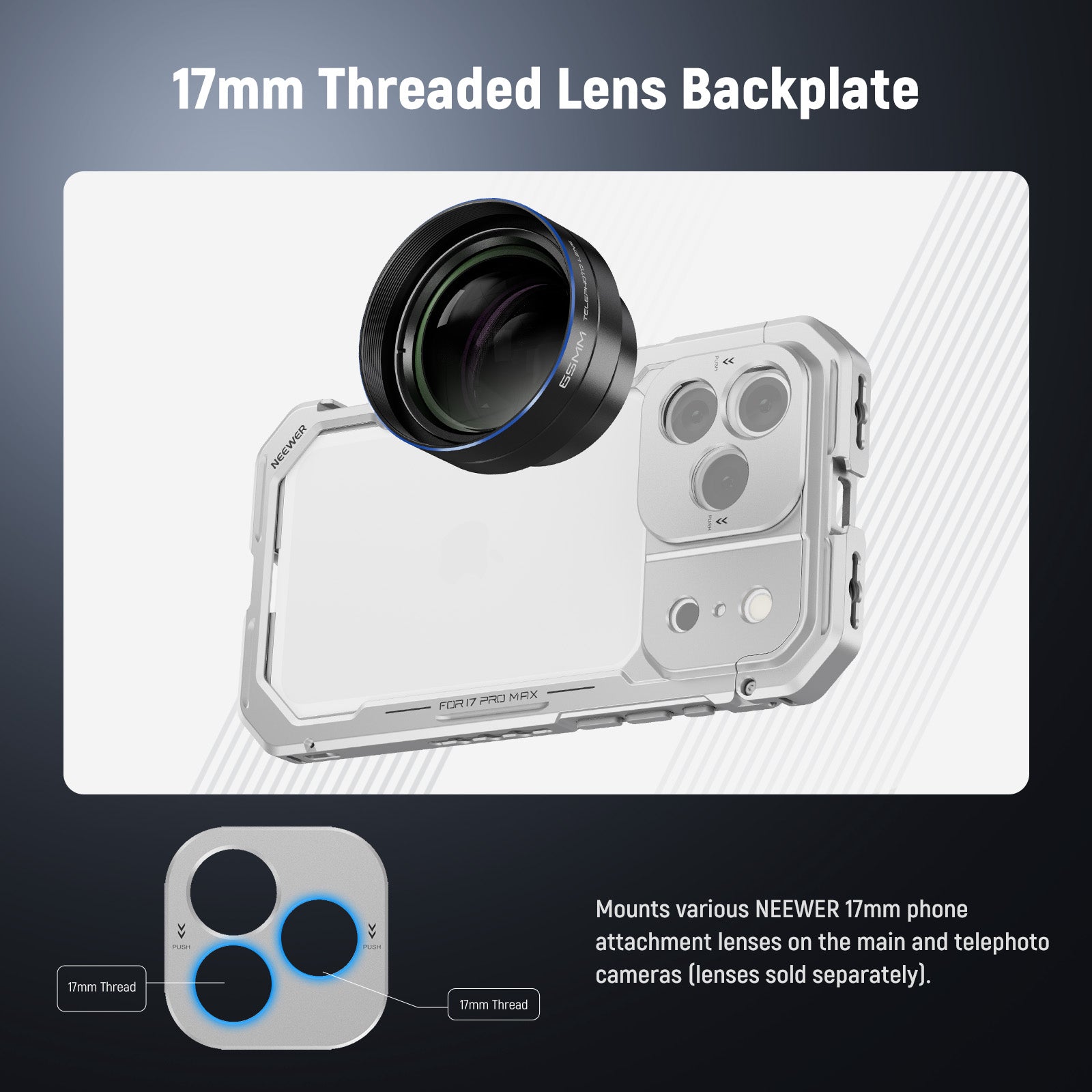 NEEWER PA143/PA144 Phone Cage for iPhone 17 Pro/Pro Max