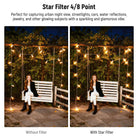 Adjustable Star Filter 4/8 Point