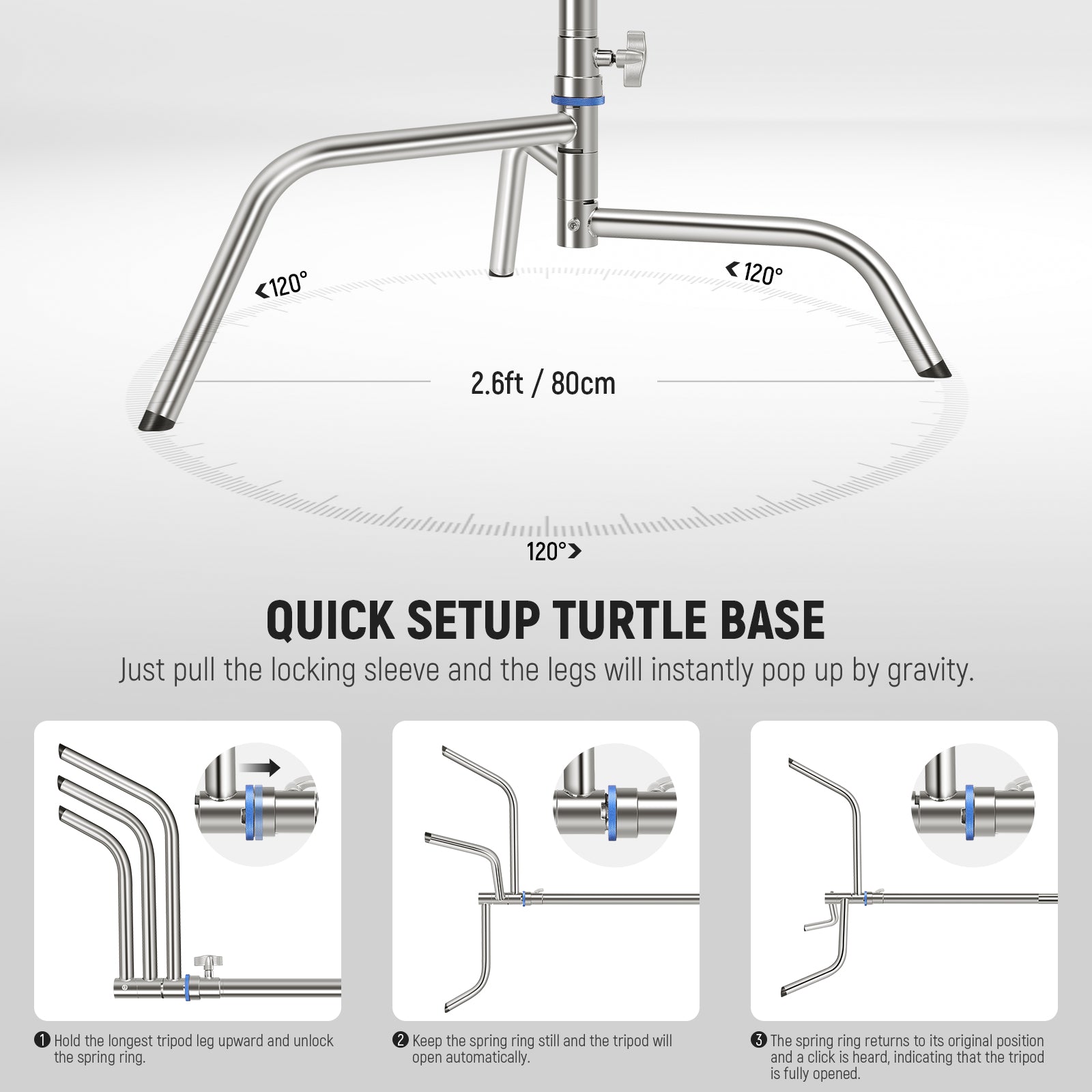 Neewer SC320Q C Stand - Thumbnail 5