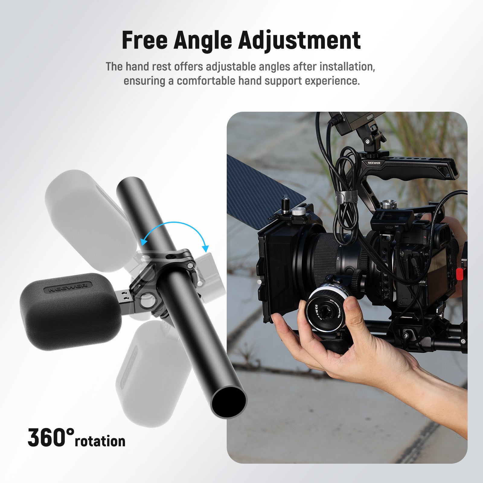 NEEWER PG001 Mini Follow Focus with A/B Stops