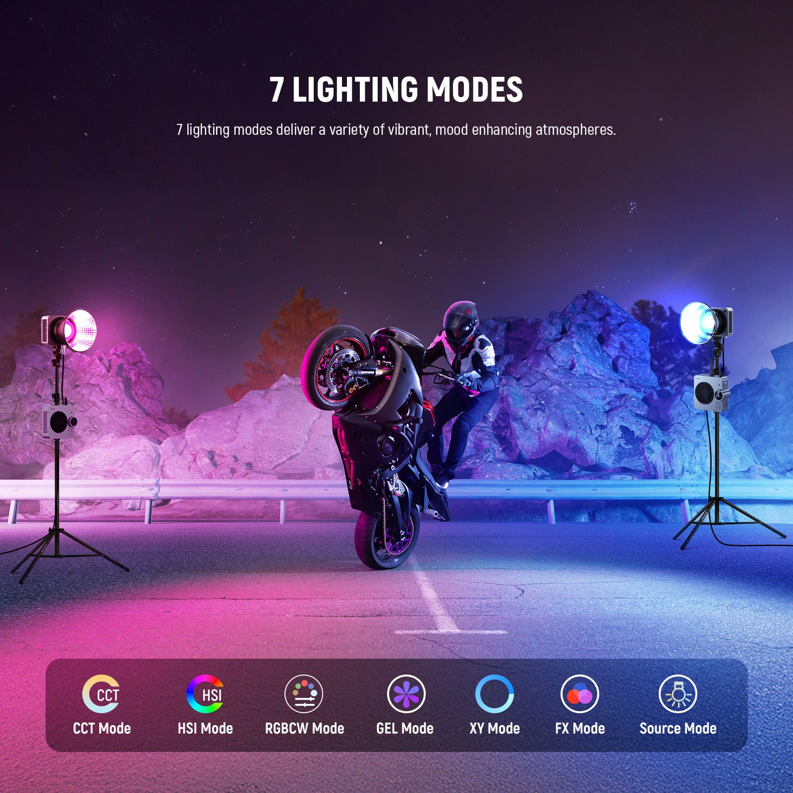 NEEWER HS200C 280W Portable Handheld RGB LED Video Light